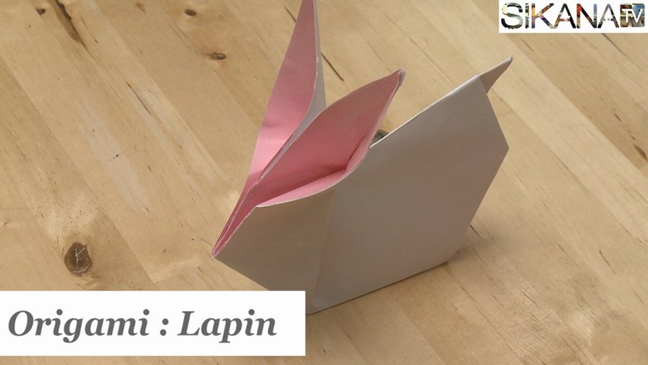 Origami Comment faire un lapin en papier HD Vidéo Dailymotion