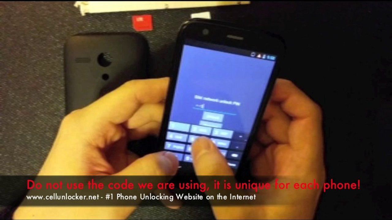 How To Unlock Motorola Moto G Network By Unlock Code Sim Unlock Video