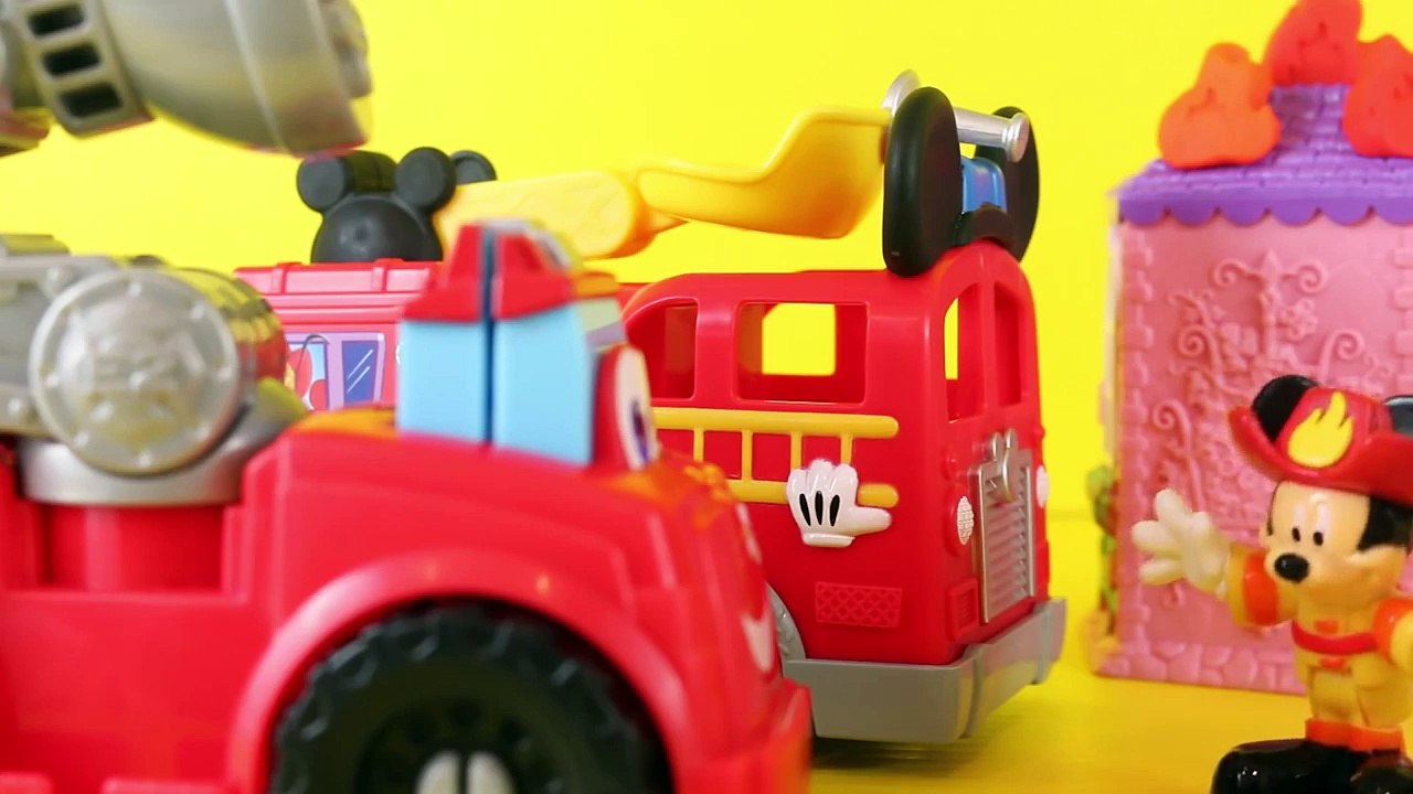 Mickey Mouse Clubhouse Save The Day Fire Truck With Minnie Mouse Play