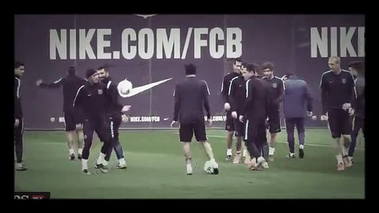 Neymar Dani Alves And Adriano Having Fun In Training Video Dailymotion