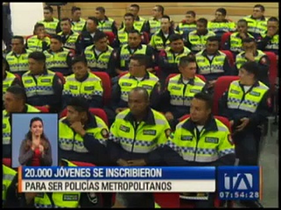 20 mil jóvenes se inscribieron para ser policías metropolitanos Vídeo