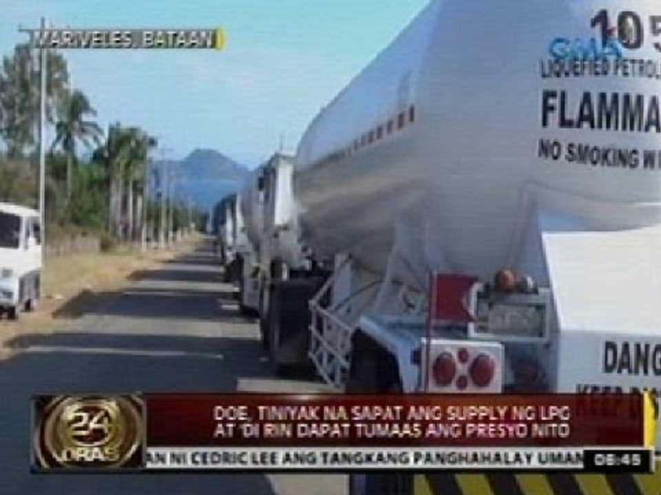 Oras Doe Tiniyak Na Sapat Ang Supply Ng Lpg At Hindi Rin Dapat