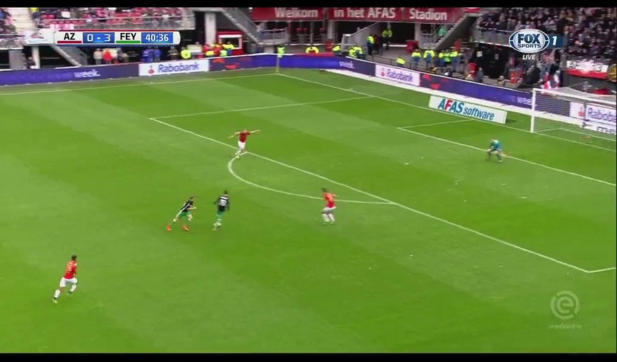 Steven Berghuis Goal HD AZ Alkmaar 0 3 Feyenoord 01 10 2017 Video