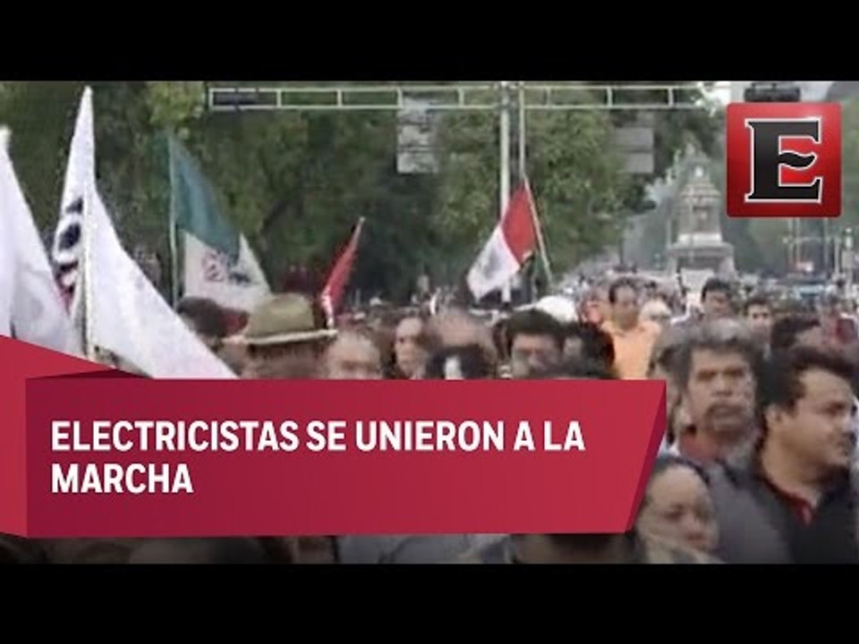 CNTE marcha otra vez en CDMX previo a la reunión con Segob Vídeo