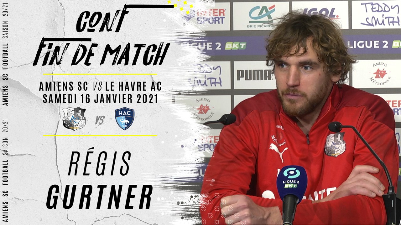 Conférence d après match ASC Le Havre Régis Gurtner Vidéo Dailymotion