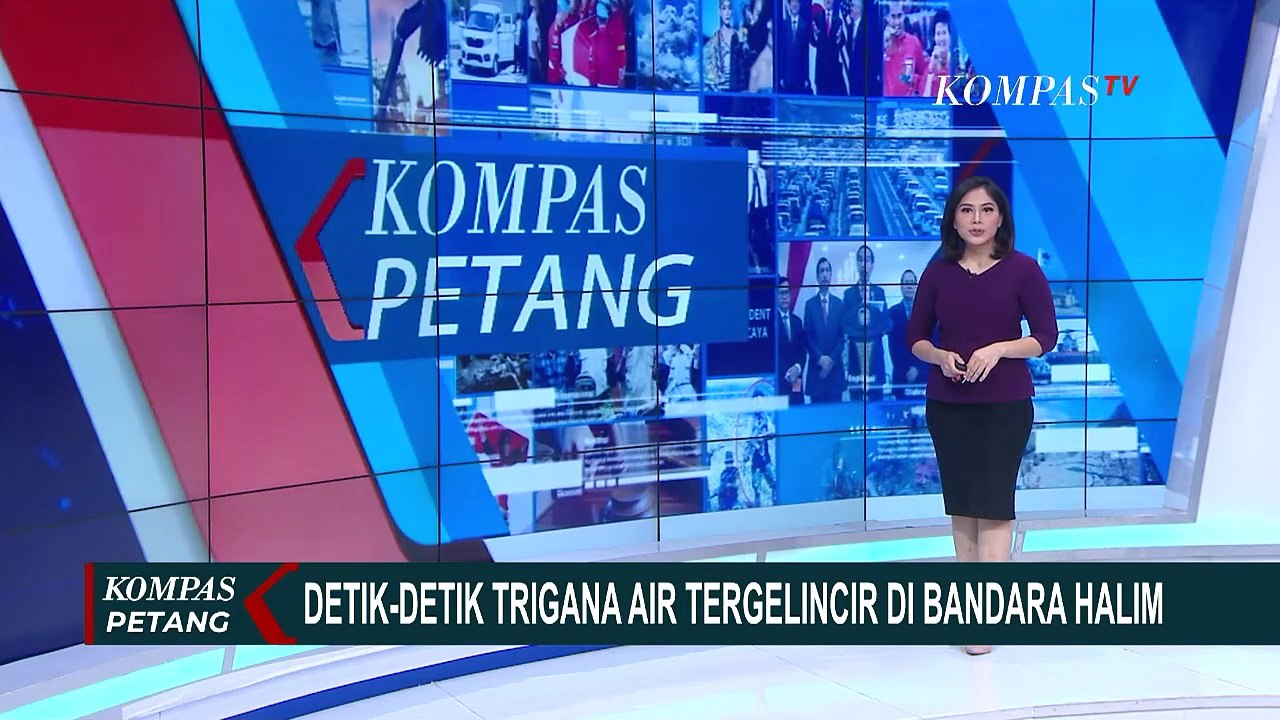 Hendak Mendarat Pesawat Kargo Trigana Air Tergelincir Di Bandara Halim