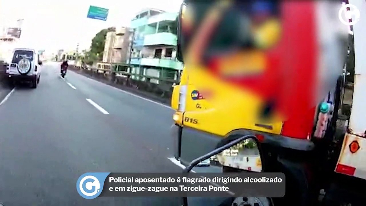 Policial aposentado é flagrado dirigindo alcoolizado e em zigue zague