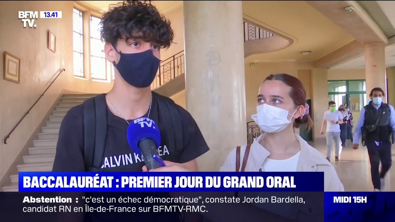 Bac 2021 l épreuve du Grand oral débute ce lundi 21 juin Vidéo