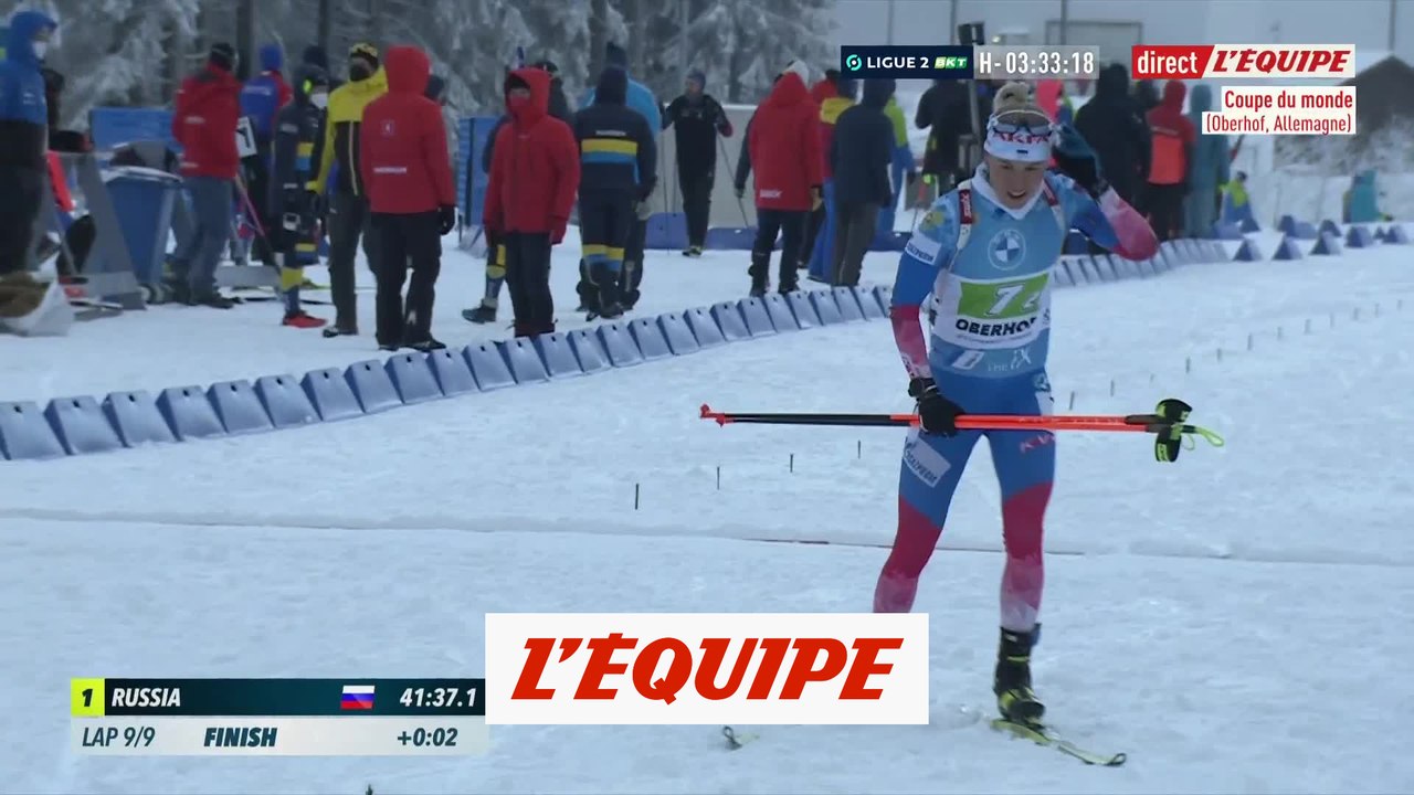 L arrivée du relais mixte simple d Oberhof Biathlon CM Vidéo