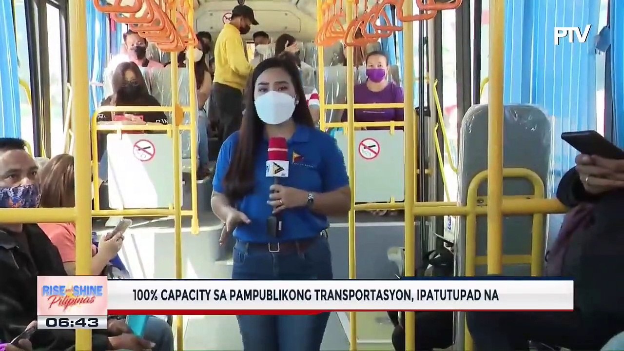 Capacity Sa Pampublikong Transportasyon Ipatutupad Na Naia