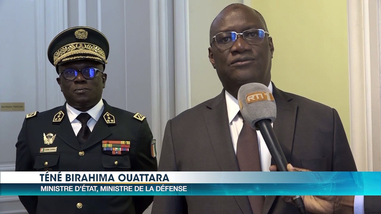 Téné Birahima Ouattara Ministre ivoirien de la Défense reçu au