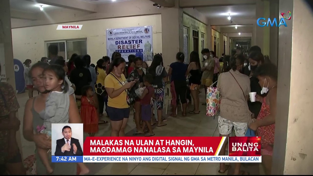 Malakas Na Ulan At Hangin Magdamag Nanalasa Sa Maynila UB Video