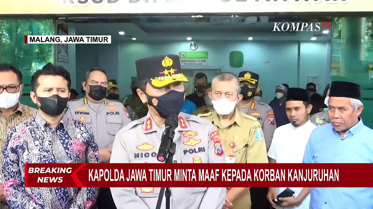 Soal Tragedi Stadion Kanjuruhan Kapolda Jatim Maaf Jika Ada