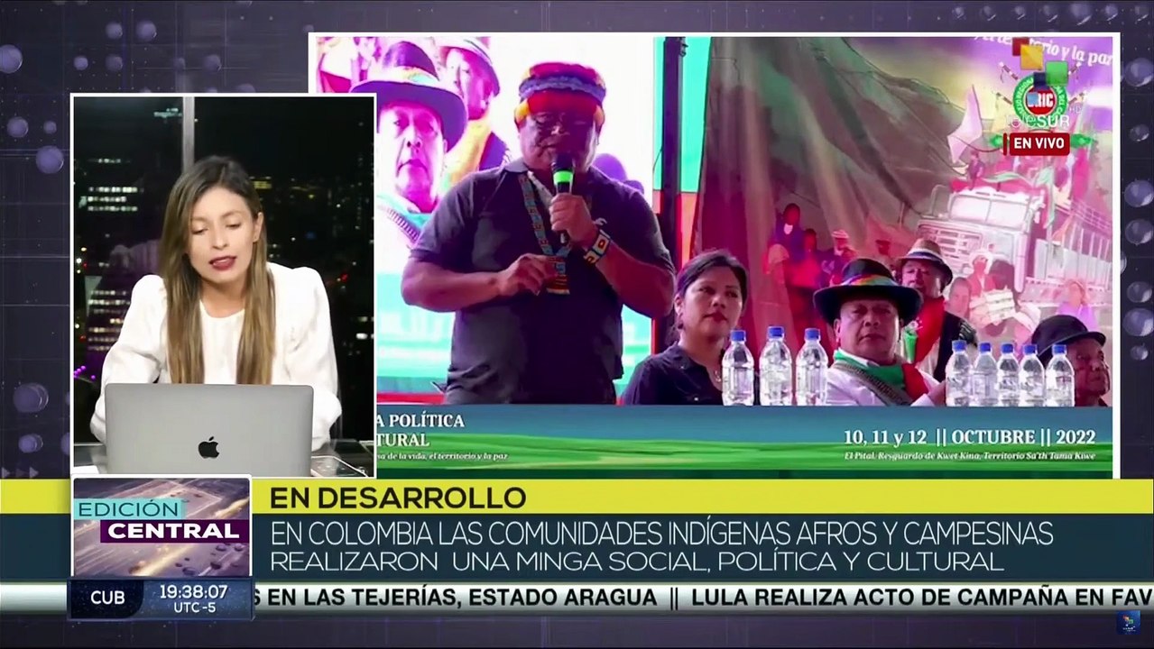 Colombia Comunidades indígenas afros y campesinas realizaron minga