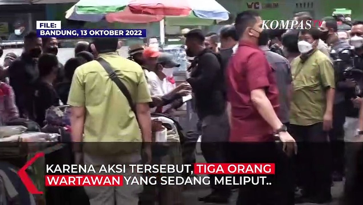 Aksi Copet Di Tengah Kunjungan Jokowi Ke Pasar Kosambi Tiga Wartawan