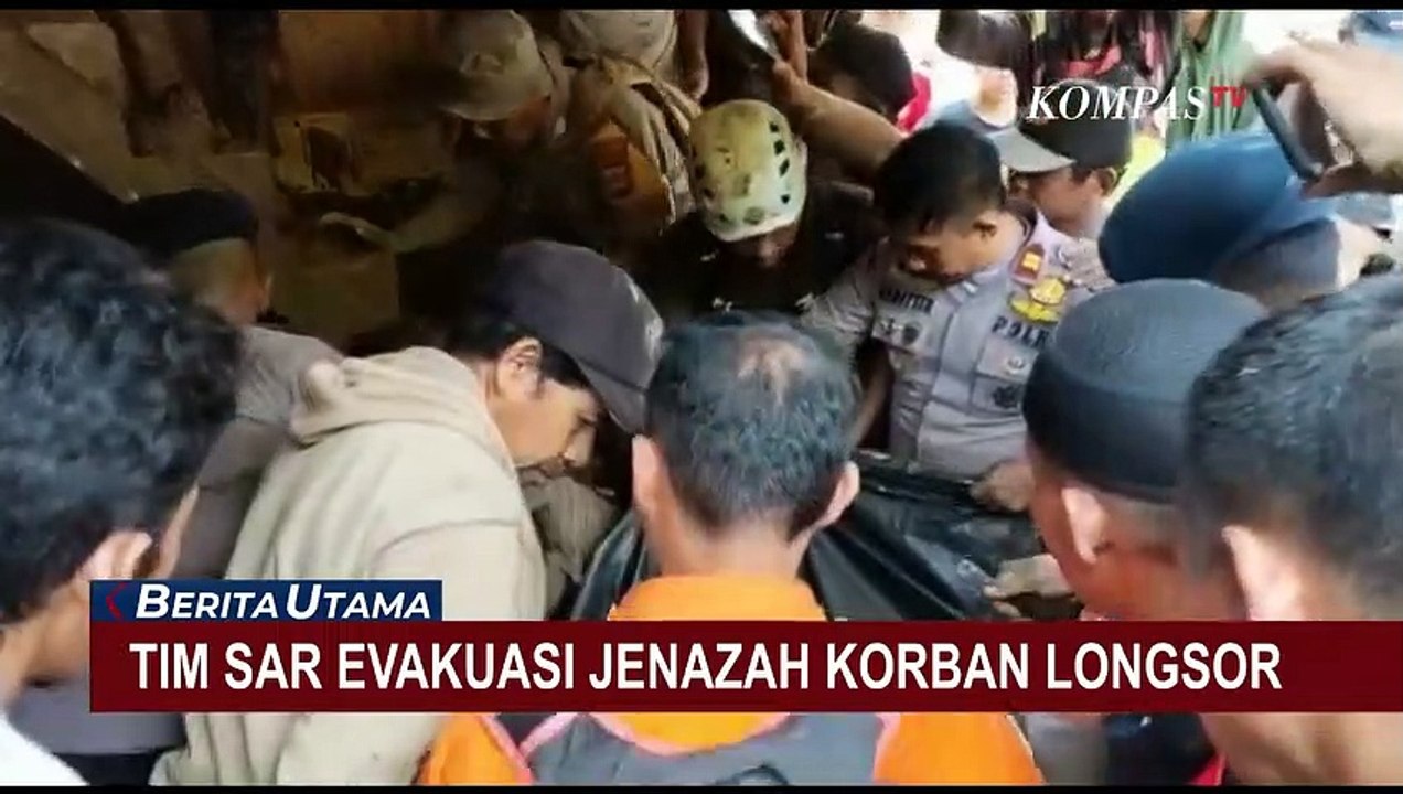 Tim Sar Evakuasi Jenazah Korban Longsor Di Kabupaten Gowa Video