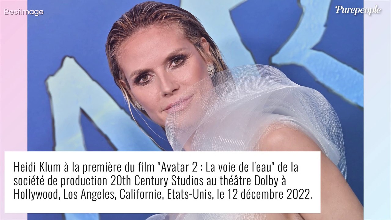 Heidi Klum Apparition Sexy En Robe Transparente Pour Avatar 2 Moment