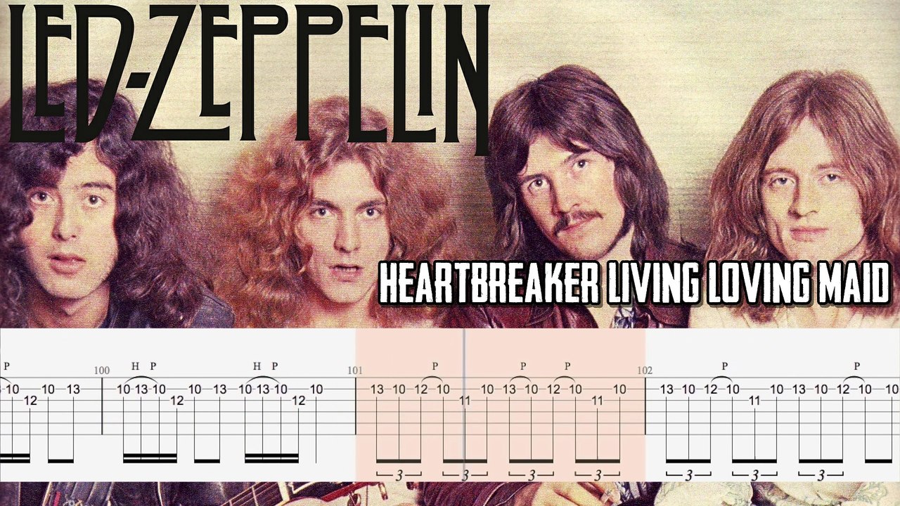 Led Zeppelin Heartbreaker Living Loving Maid Guitar Tab Guitar