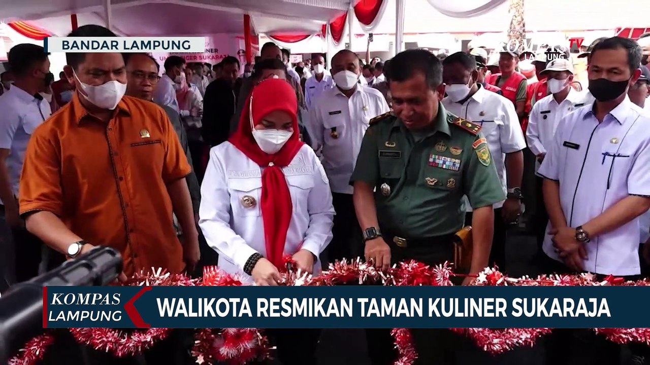 Walikota Eva Dwiana Resmikan Taman Kuliner Sukaraja Video Dailymotion