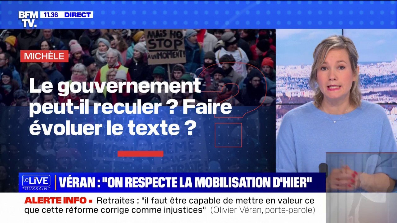 Retraites Le Gouvernement Peut Il Reculer Bfmtv R Pond Vos