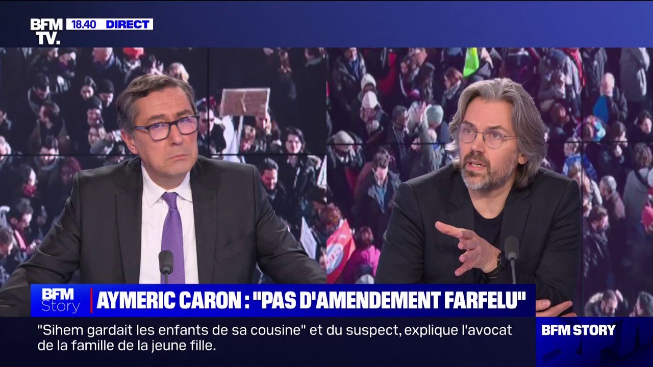 Aymeric Caron député LFI Nous n avons pas déposé d amendement