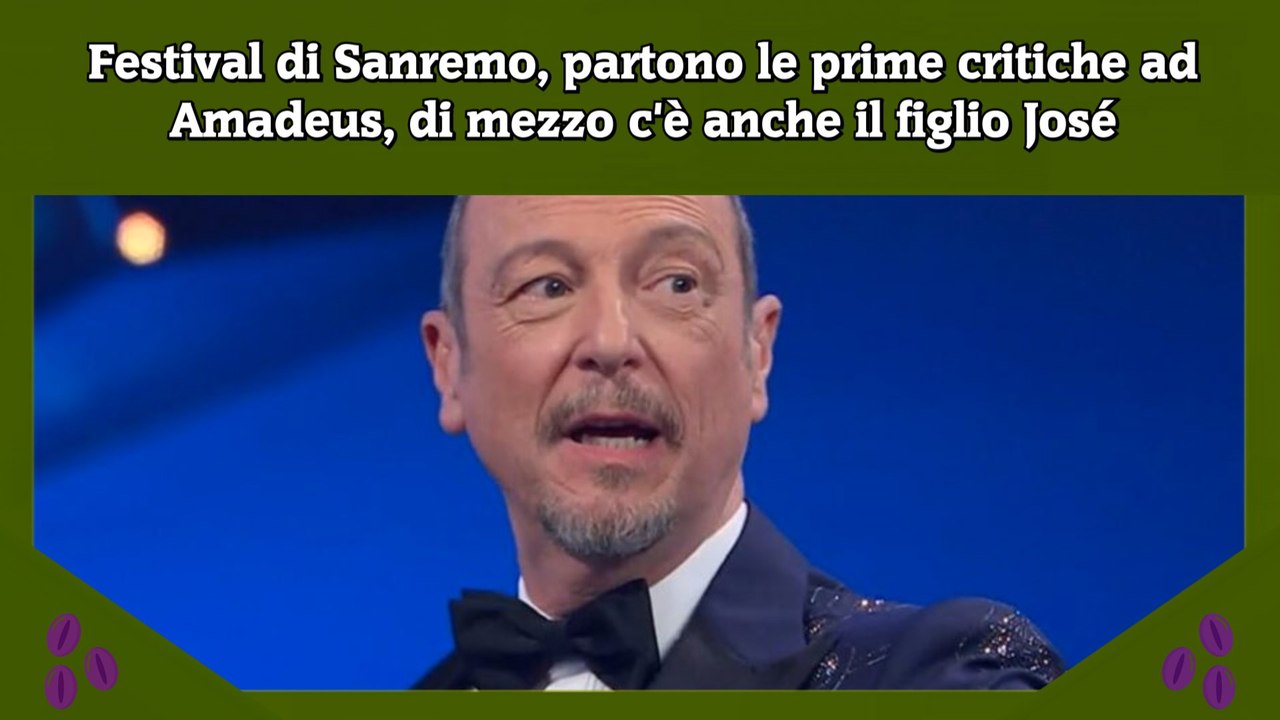 Festival di Sanremo partono le prime critiche ad Amadeus di mezzo c è