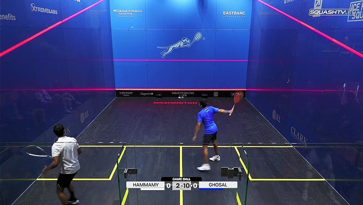 El Hammamy V Ghosal Squash On Fire Open 2023 QF Video Dailymotion