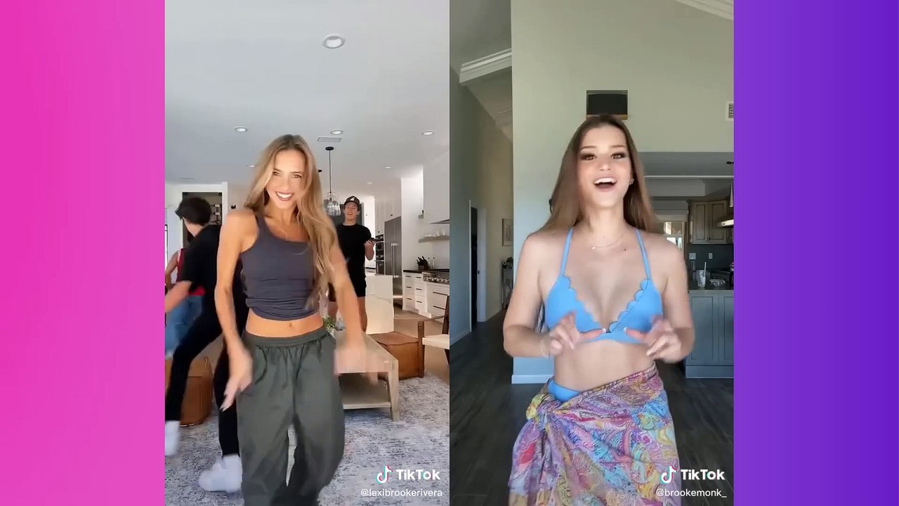 Lexi Rivera Vs Brooke Monk TikTok Dance Compilation Video Dailymotion