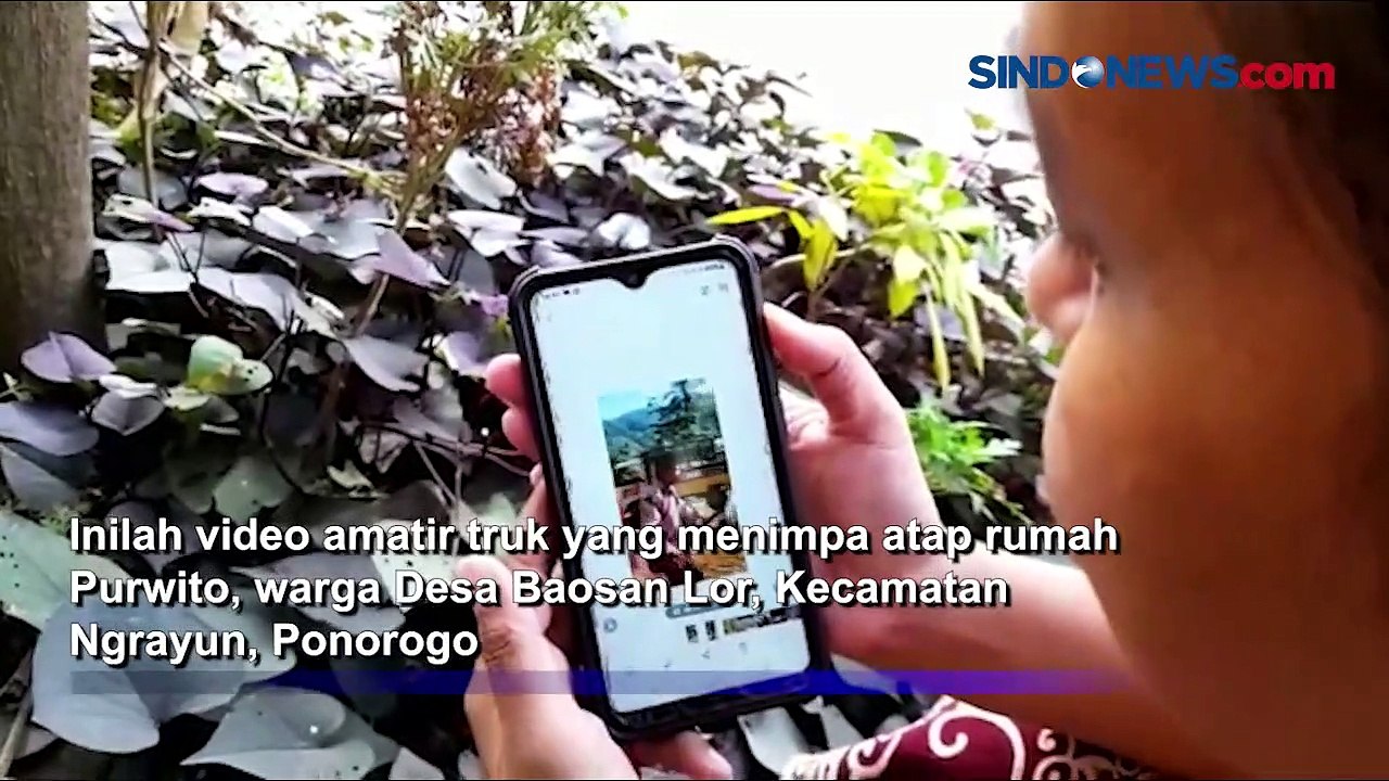 Truk Pengantin Timpa Rumah Warga Di Ponorogo Video Dailymotion