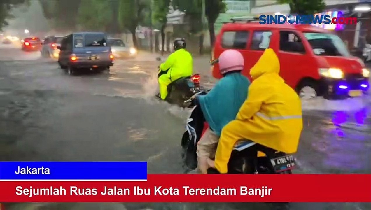 Sejumlah Ruas Jalan Ibu Kota Terendam Banjir Video Dailymotion