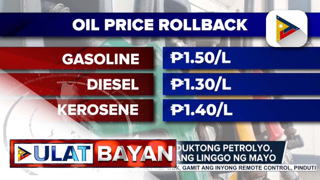 Big Time Rollback Sa Presyo Ng Produktong Petrolyo Asahan Bukas