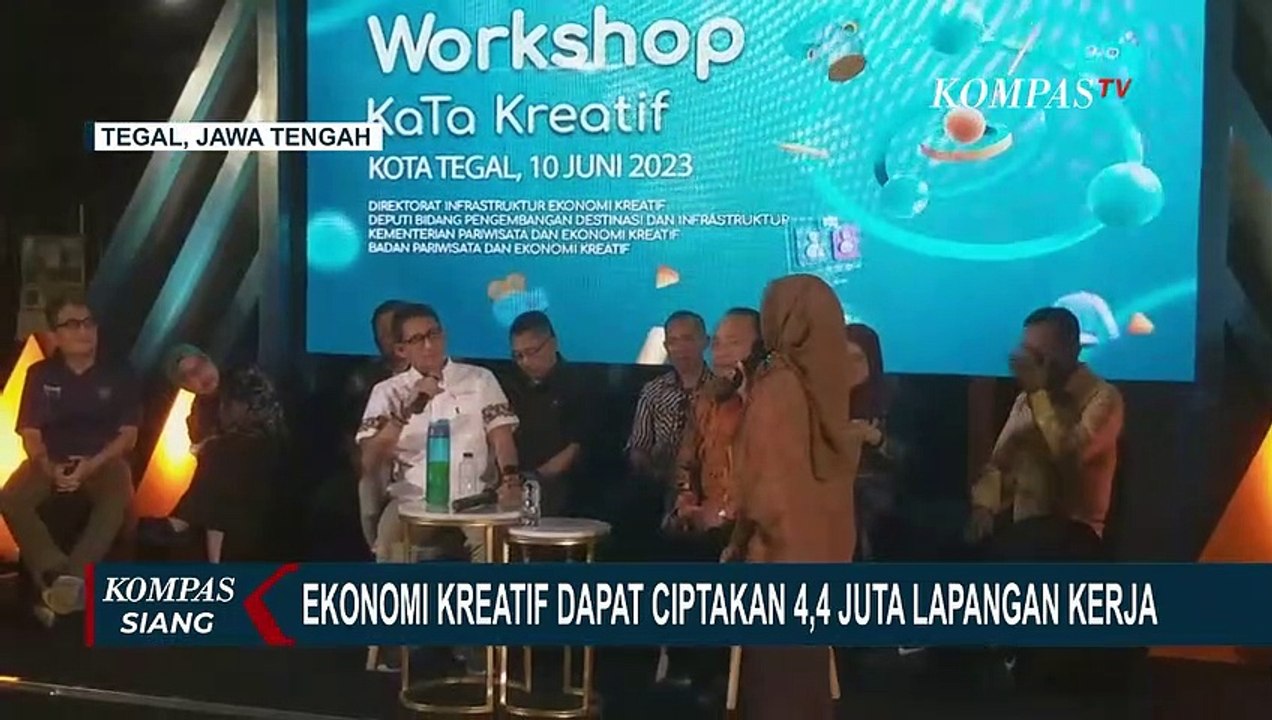 Sandiaga Uno Dialog Dengan Ratusan Pelaku Ekonomi Kreatif Di Tegal