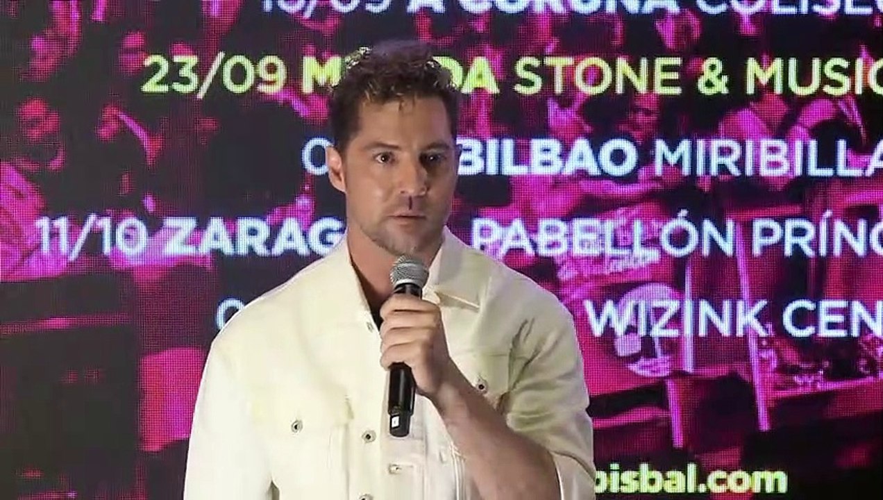 David Bisbal presenta su nueva gira Me siento vivo tour Vídeo