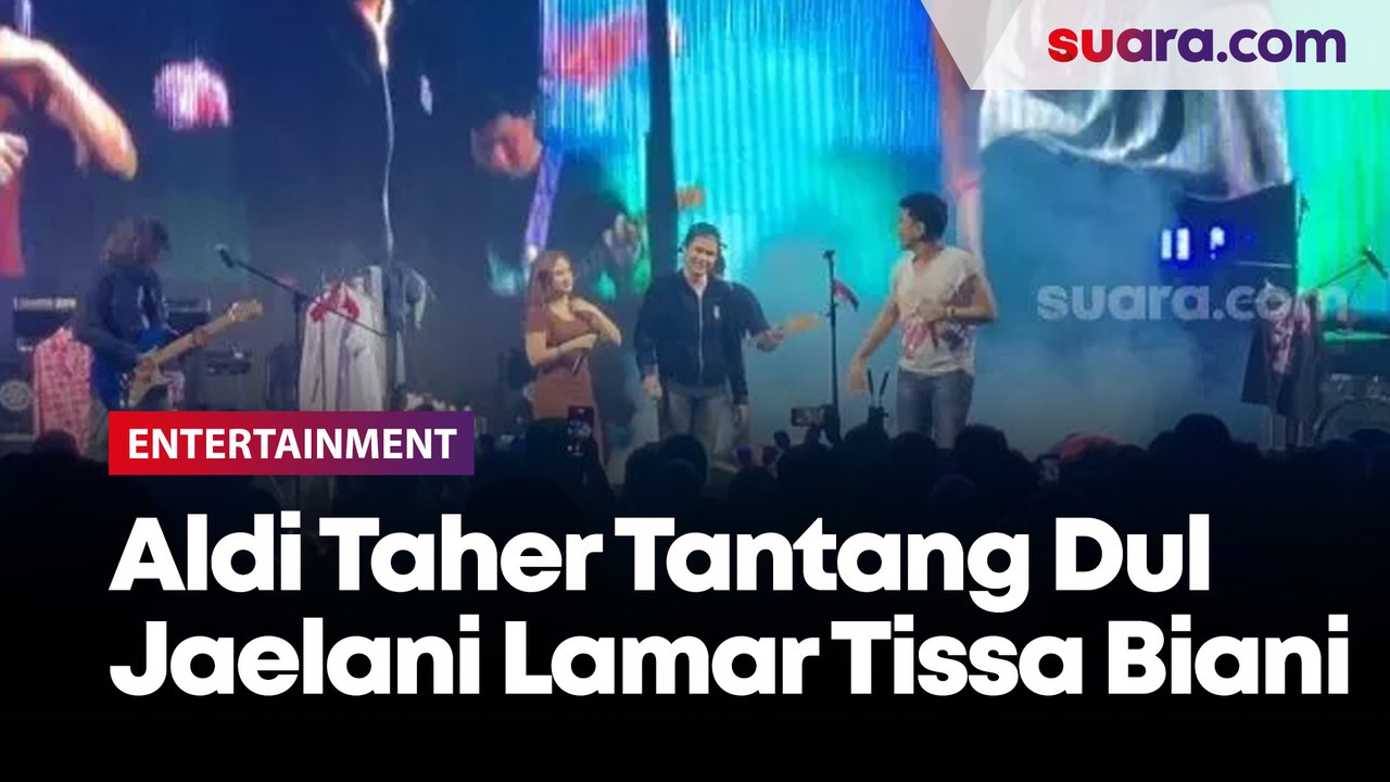 Datang Ke Konser Aldi Taher Tantang Dul Jaelani Lamar Tissa Biani Di