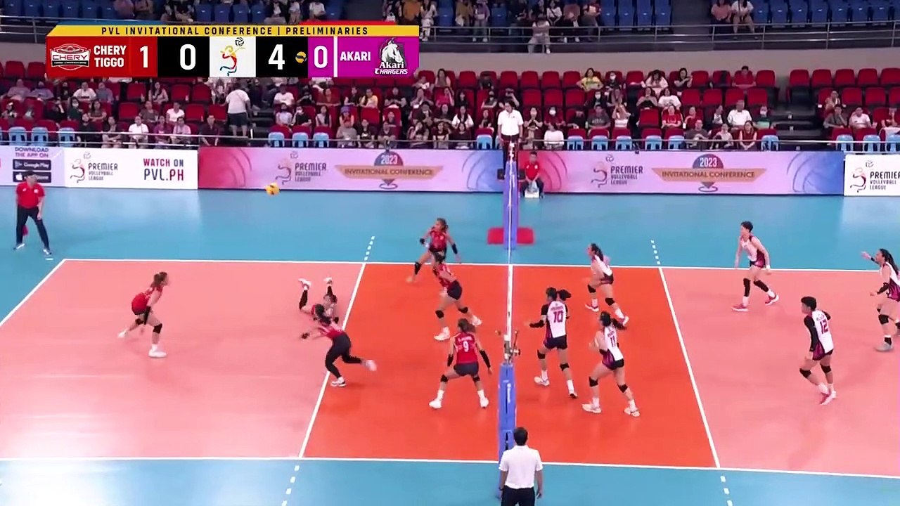 Chery Tiggo Survives Akari In Pvl Invitational Video Dailymotion