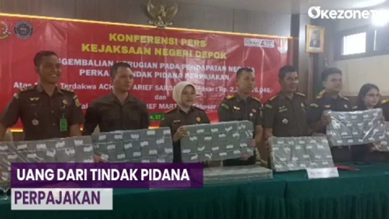 Kejari Depok Terima Pengembalian Uang Kerugian Kas Negara Senilai Rp