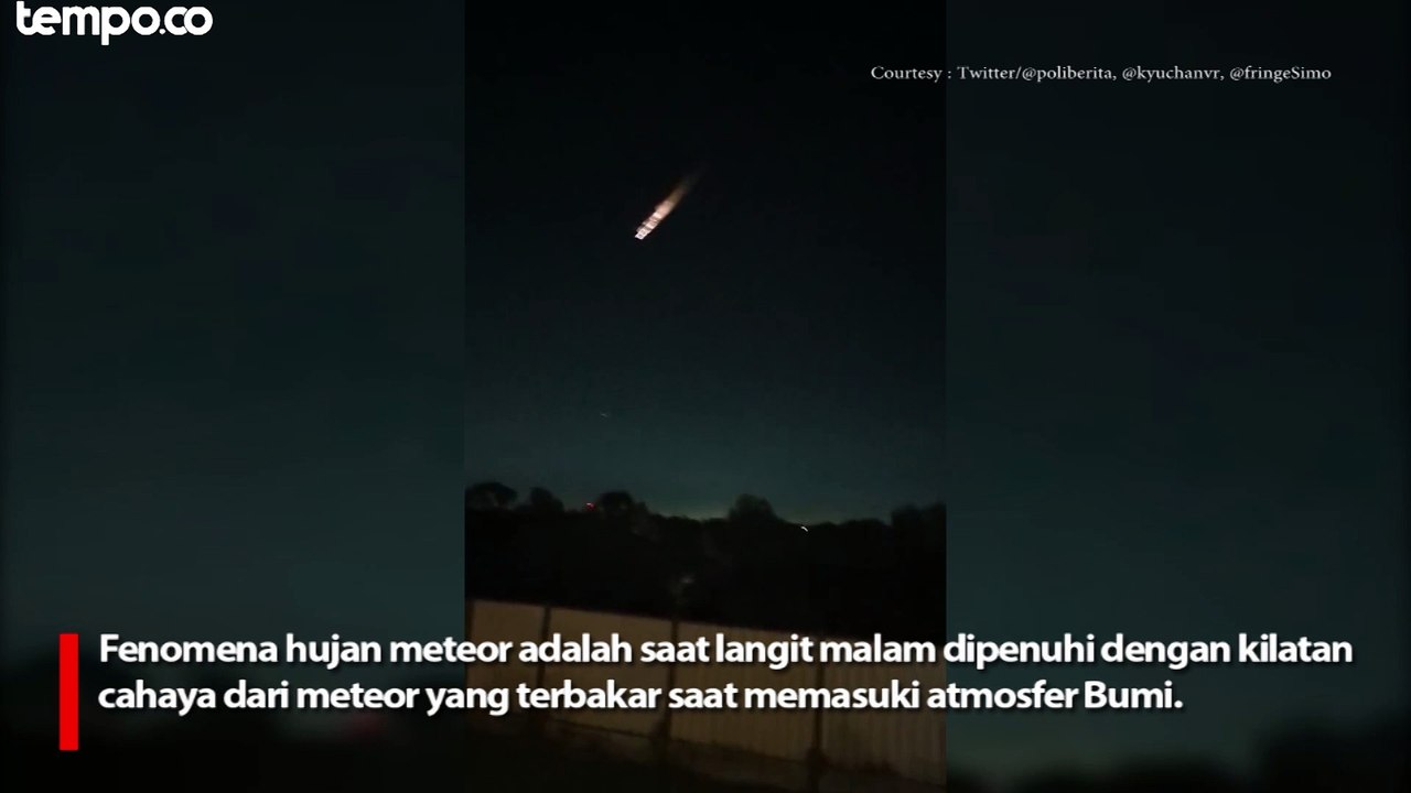 Melihat Fenomena Puncak Hujan Meteor Perseid Video Dailymotion