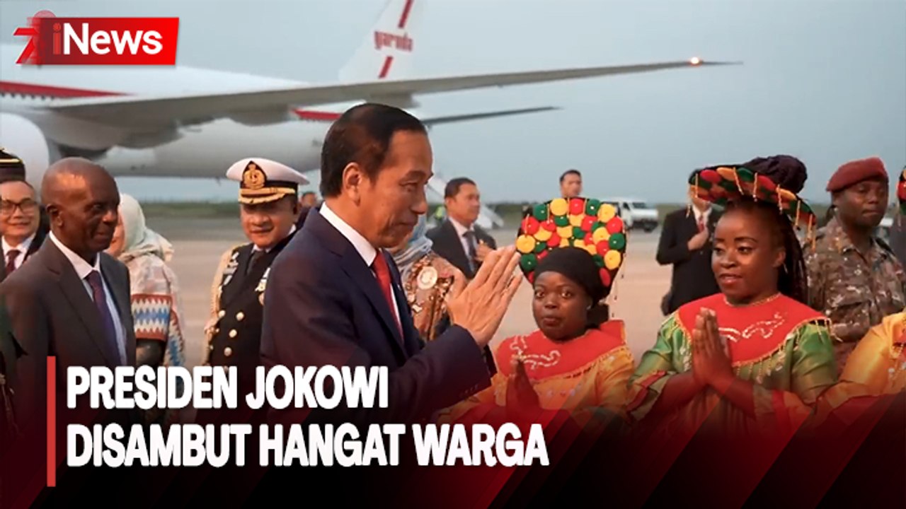 Presiden Jokowi Disambut Hangat Warga Mozambik Dan Sempatkan Sapa Wni