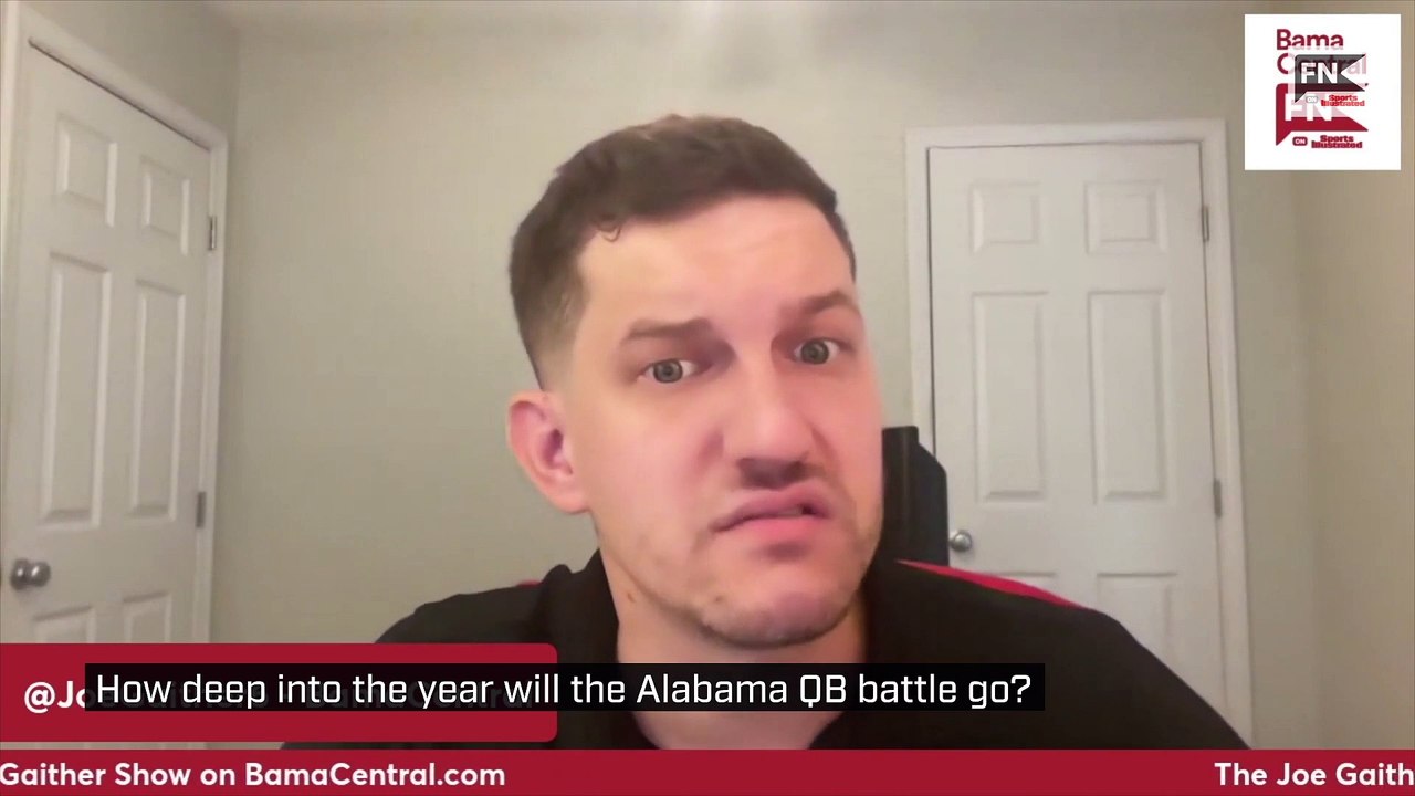 How Deep Into The Year Will The Alabama Qb Battle Go Video Dailymotion