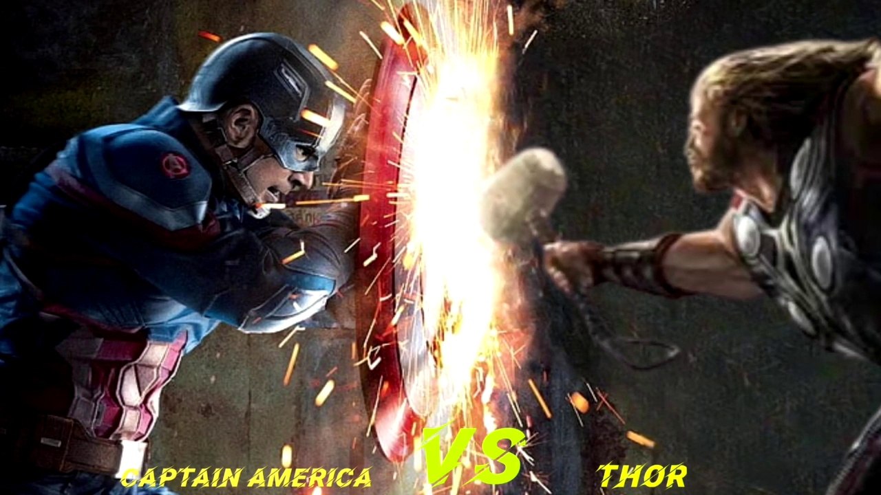 Thor Vs Captain America Captain America Vs Thor Thor Vs Captain