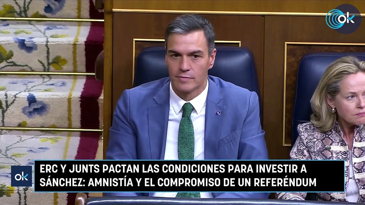 Erc Y Junts Pactan Las Condiciones Para Investir A S Nchez Amnist A Y