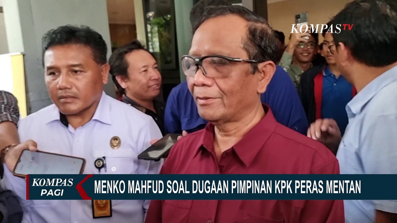 Mahfud Soal Dugaan Pimpinan Kpk Peras Mentan Tanyakan Yang