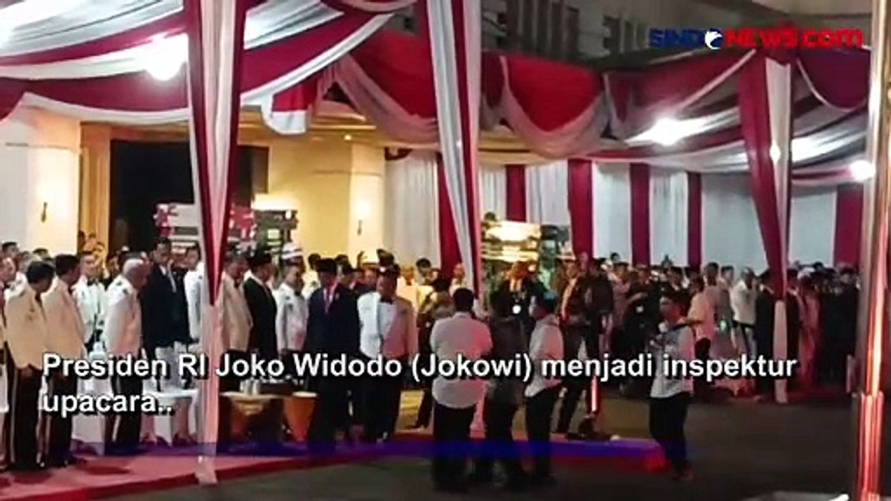 Parade Senja Di Kemhan Jokowi Pimpin Upacara Video Dailymotion