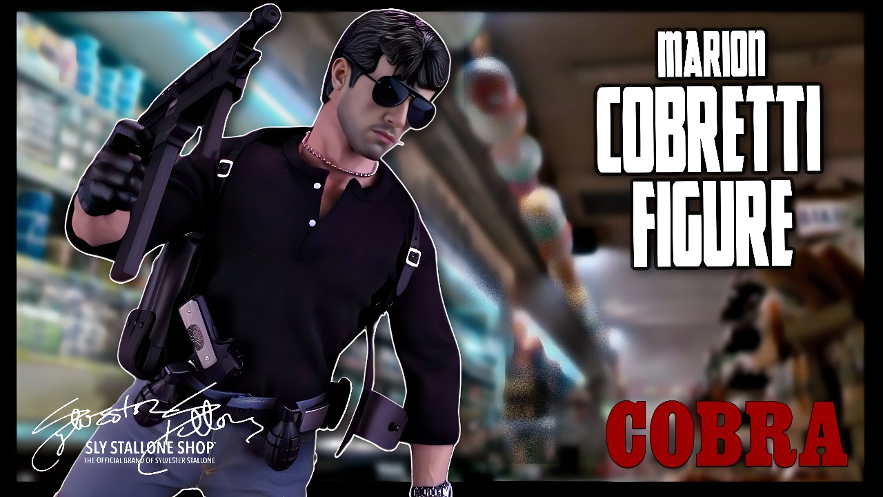 The Sly Stallone Shop Cobra Marion Cobretti Sixth Scale Figure Video