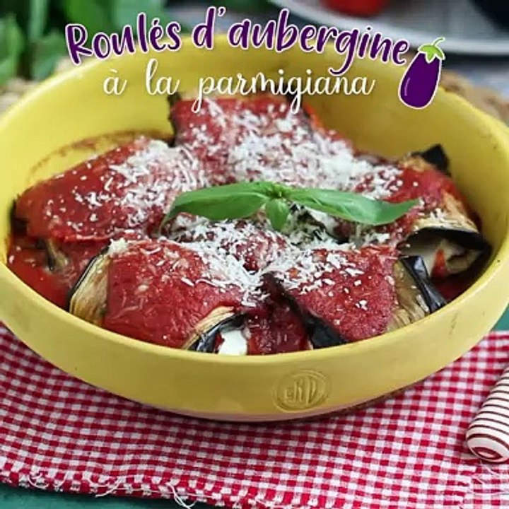 Roulés d aubergine à la parmigiana Vidéo Dailymotion