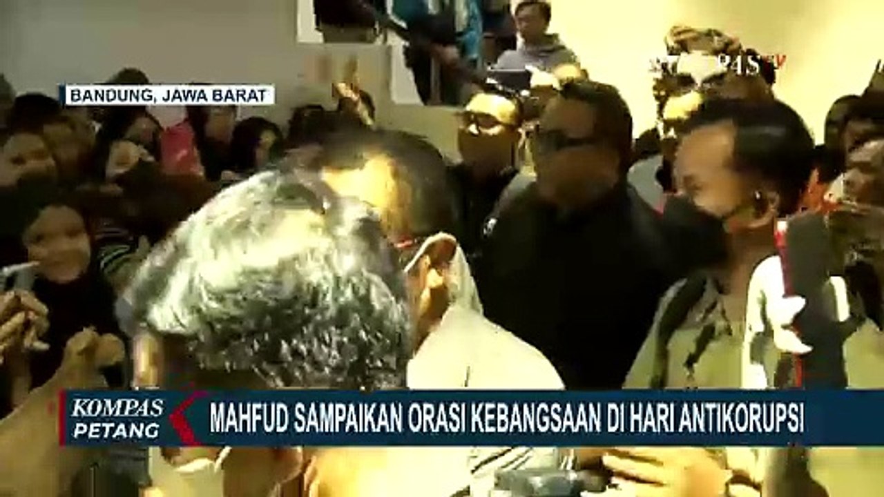 Sampaikan Orasi Di Hari Antikorupsi Mahfud MD Korupsi Bukan Budaya