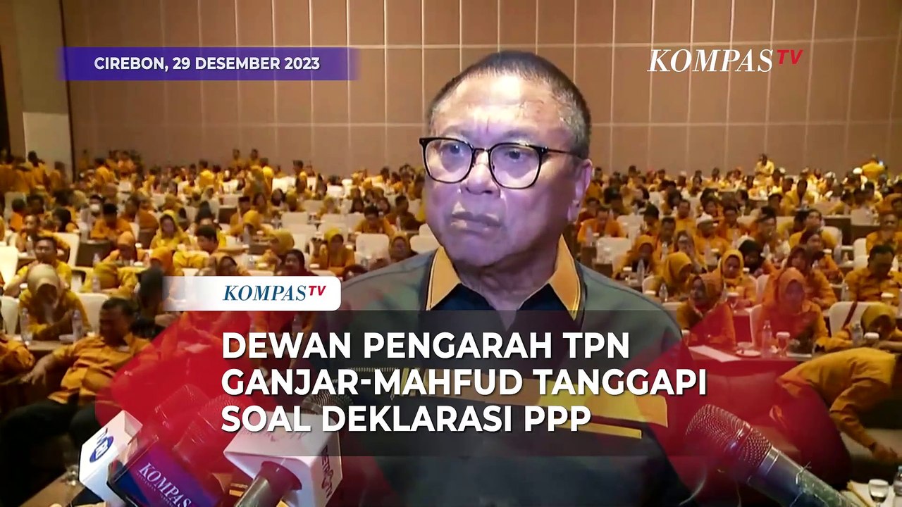 Dewan Pengarah TPN Ganjar Mahfud Tanggapi Soal Kader PPP Deklarasi