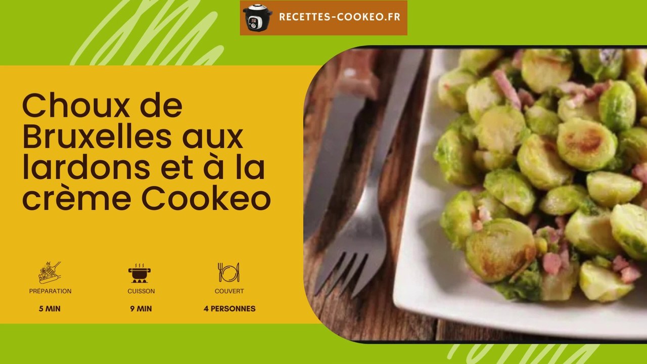 Choux de Bruxelles aux lardons et à la crème Cookeo Vidéo Dailymotion