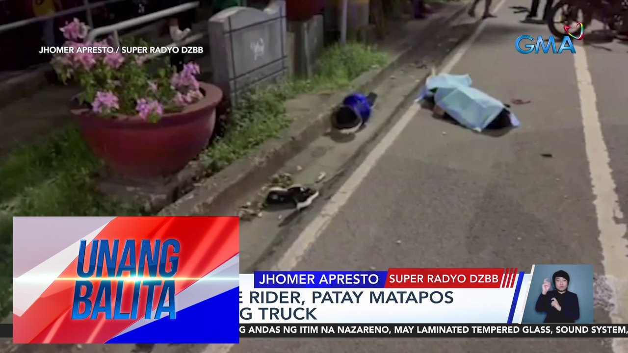 Motorcycle Rider Patay Matapos Masalpok Ng Truck UB Video Dailymotion