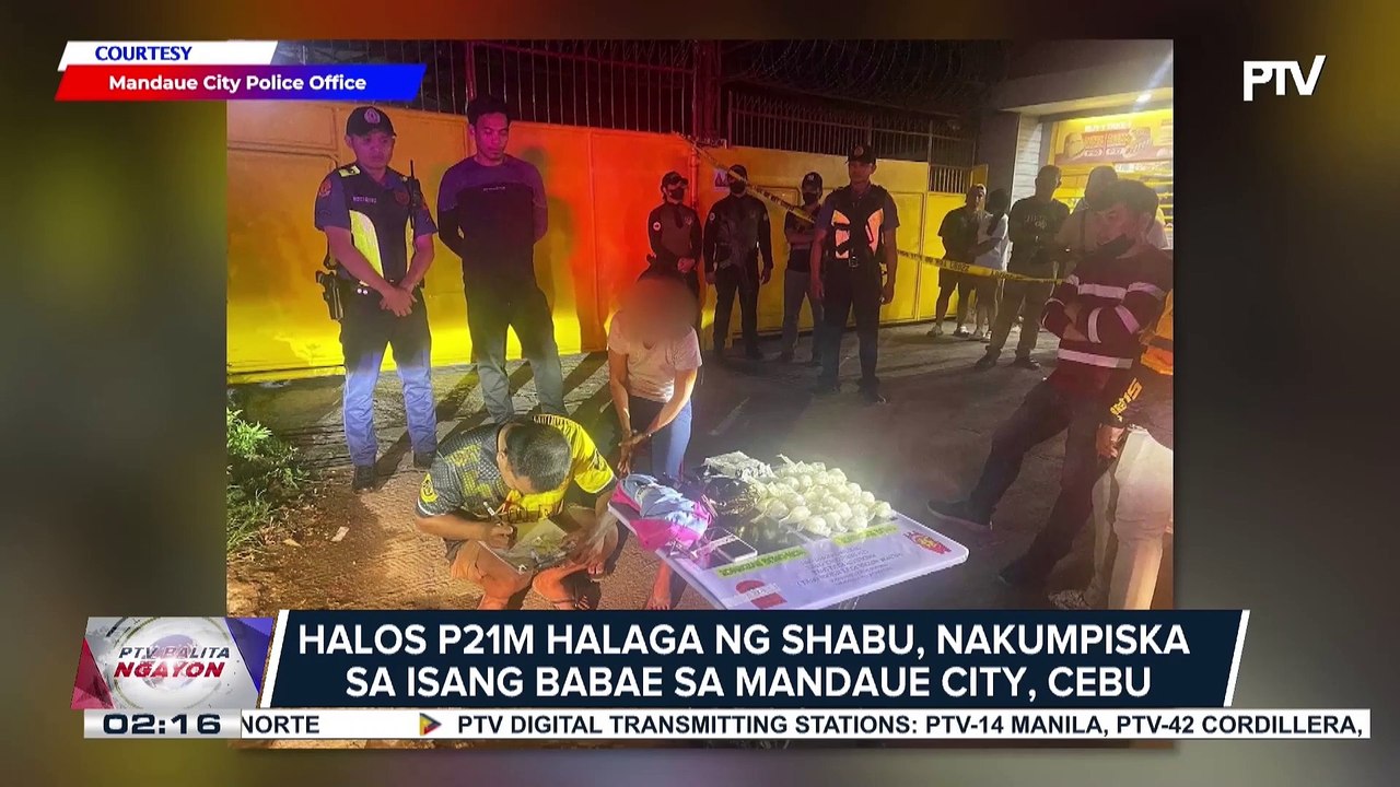 Halos P21M Halaga Ng Shabu Nakumpiska Sa Isang Babae Sa Mandaue City